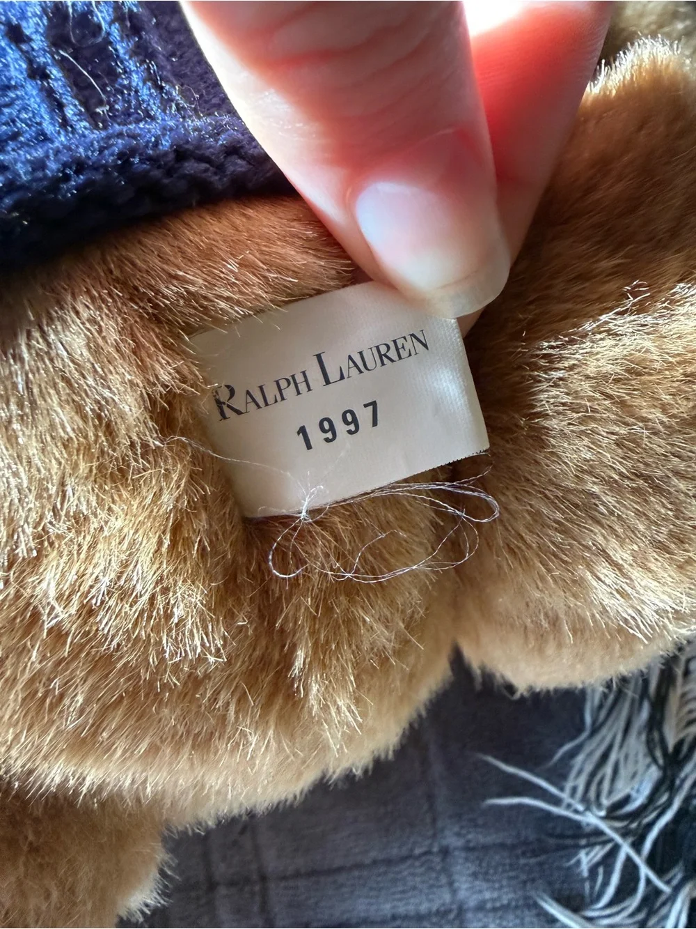 Vintage 1997 Ralph Lauren Teddy Bear with Sweater